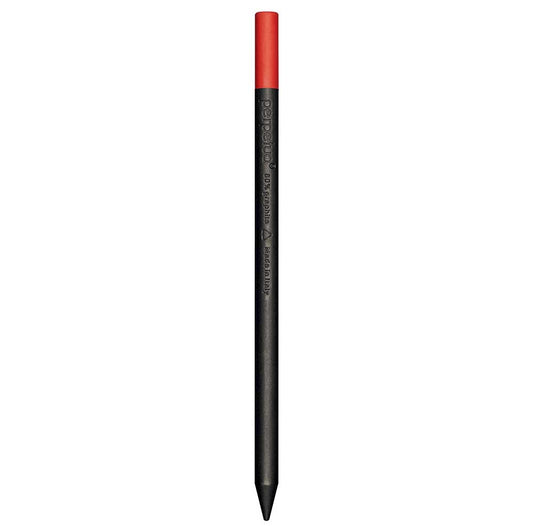 perpetua der BLEISTIFT | Schwarzer Design-Bleistift aus recyceltem Graphit mit farbigem Radiergummi | Marta Giardini